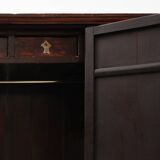Large wooden Chinese 19th Century Qing Dynasty Wedding or Tapering Cabinet