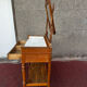 Walnut and marble dressing table, mercury mirror, circa 1850.