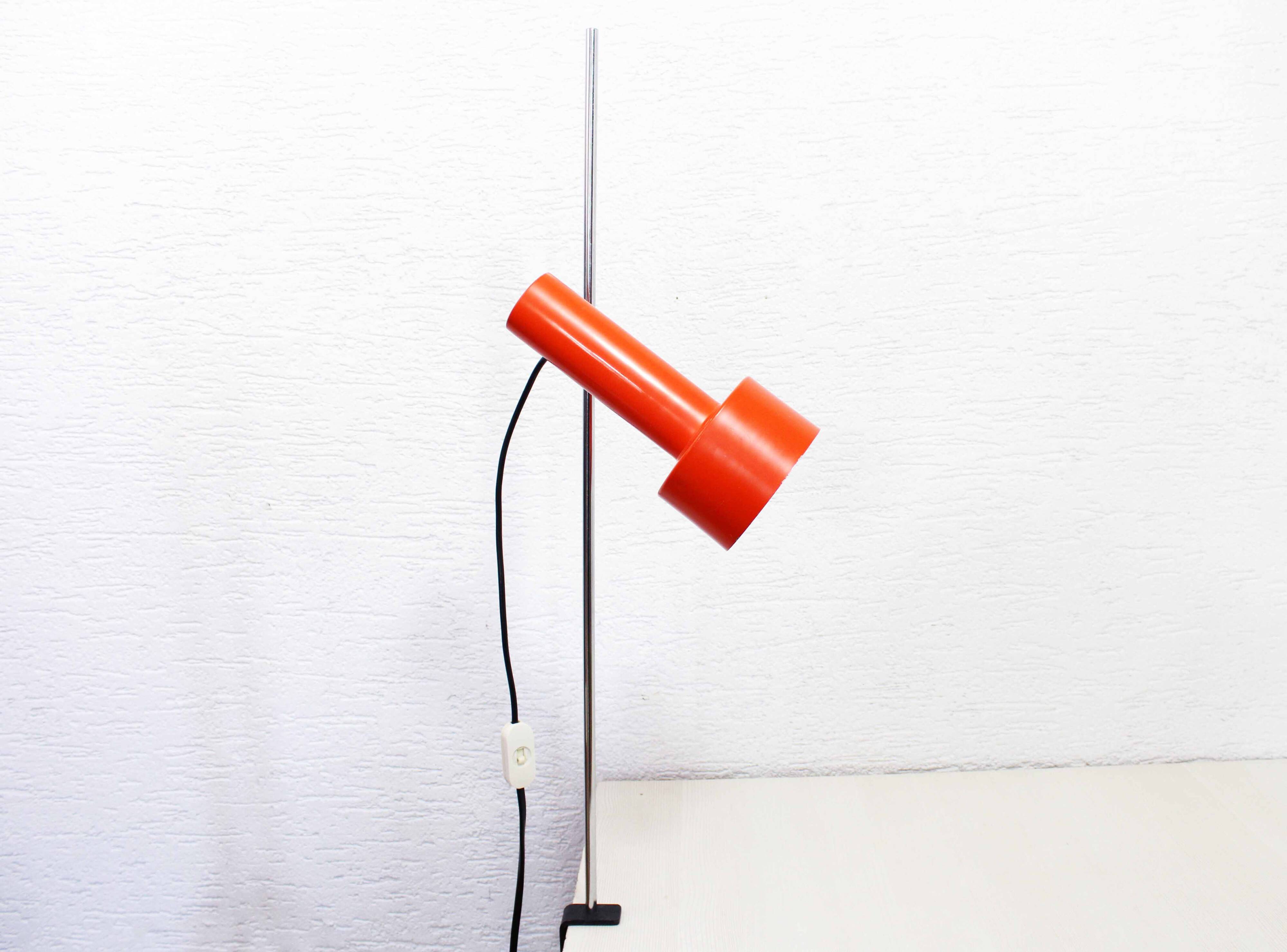 Orange vice lamp 1970