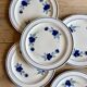 Set of 8 vintage dessert plates, Murcie model by Moulin des Loups