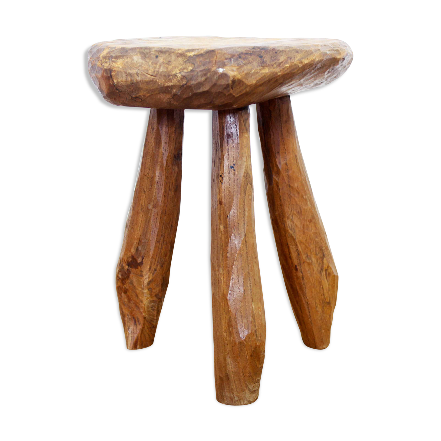 Vintage solid wood stool