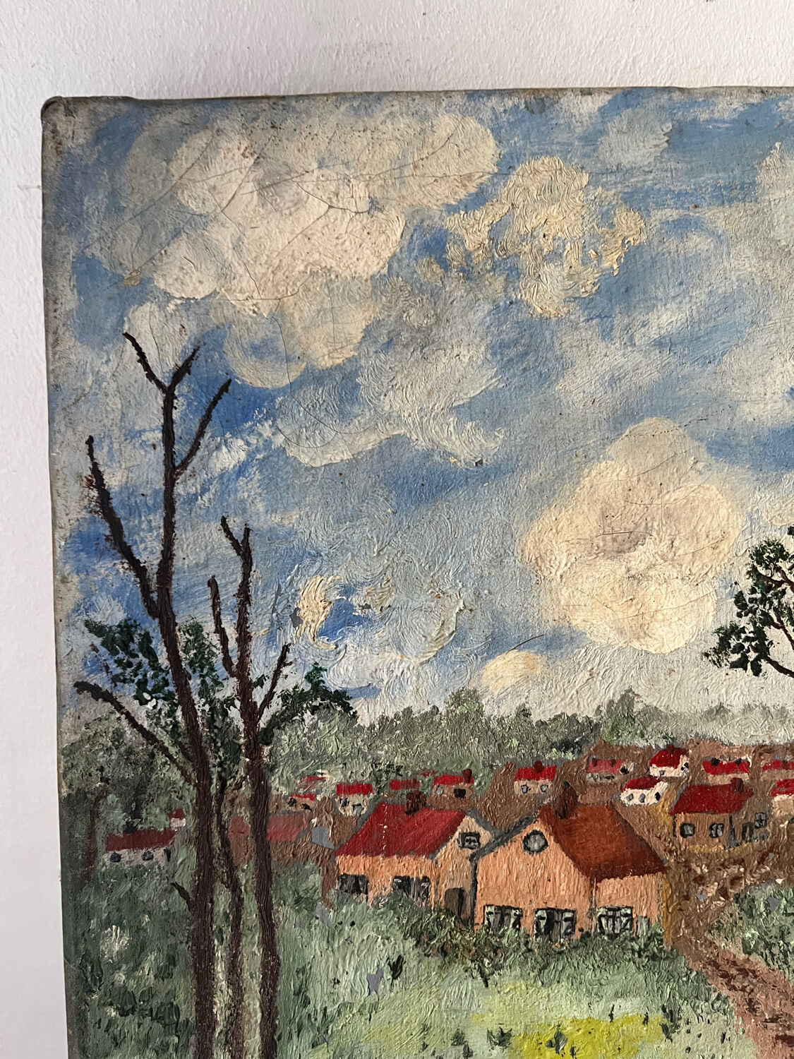 Countryside scene with horses, signed