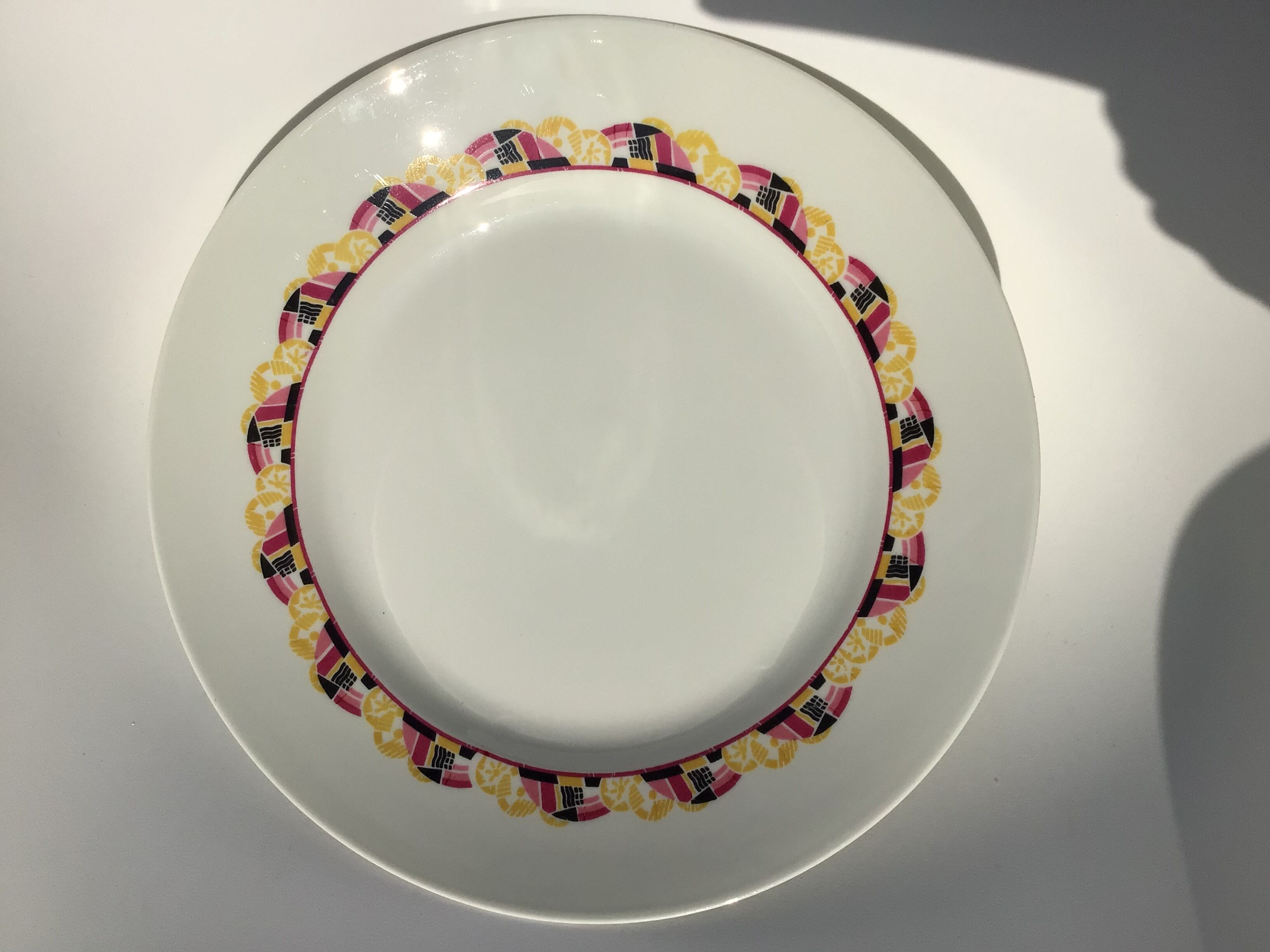 Hollow dish Limoges porcelain art deco