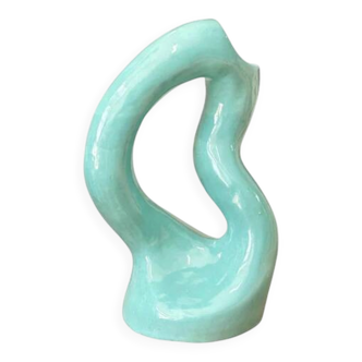 Artisanal vase Asrir turquoise