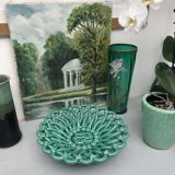 Woven ceramic fruit bowl basket