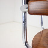 Restored Bauhaus Chrome Chair by Rudolf Vichr Prag, 1930s