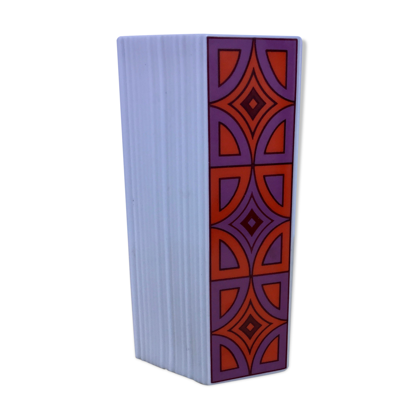 Porcelain vase with psychedelic decoration Arzberg Germany - 1960