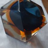 Diamond-shaped ashtray by Flavio Poli