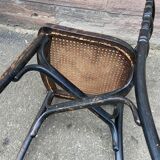 Rare Viennese bistro chair curved wood 1900