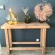 Solid wood carver's workbench