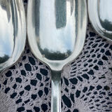 Set of 12 forks and 12 spoons Orbrille silver metal 1950 vintage