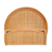 Child bed, teenager, Maugrion for Roche Bobois, wood and rattan, 80s