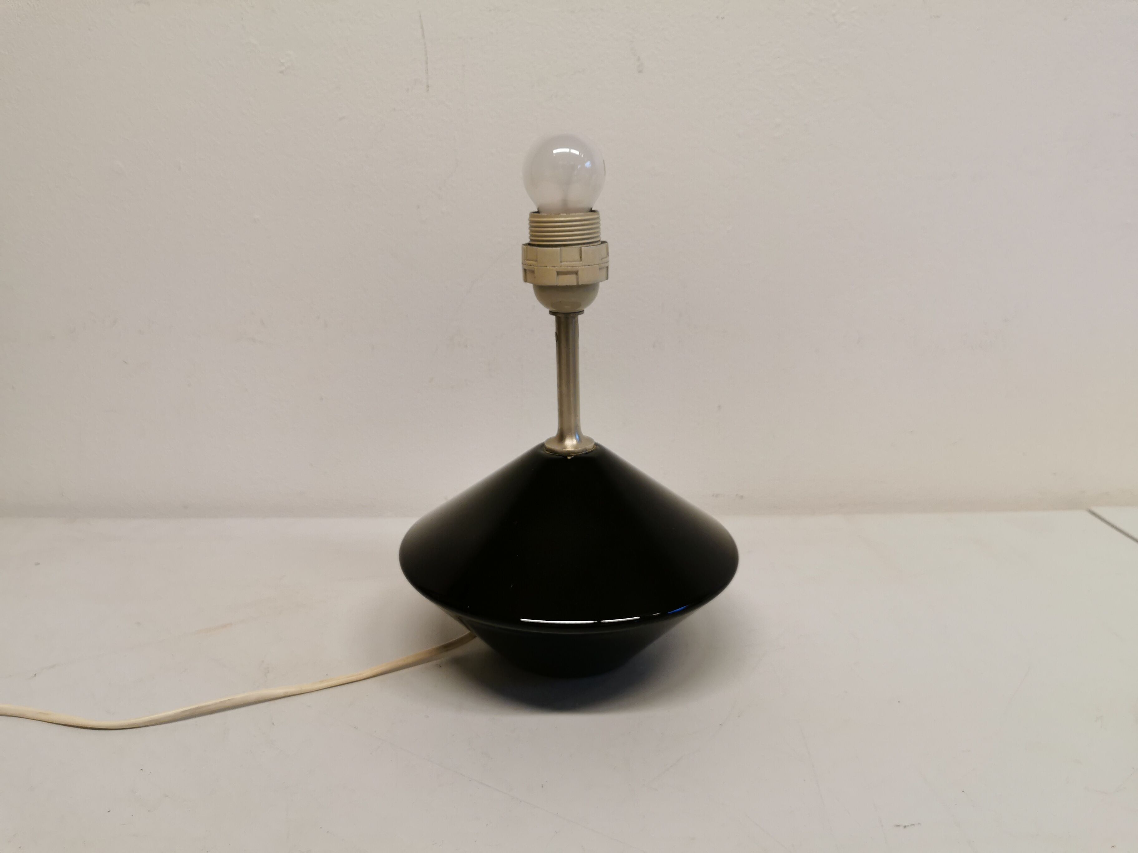 Royal Copenhagen Table Lamp made of hard pressed black glass