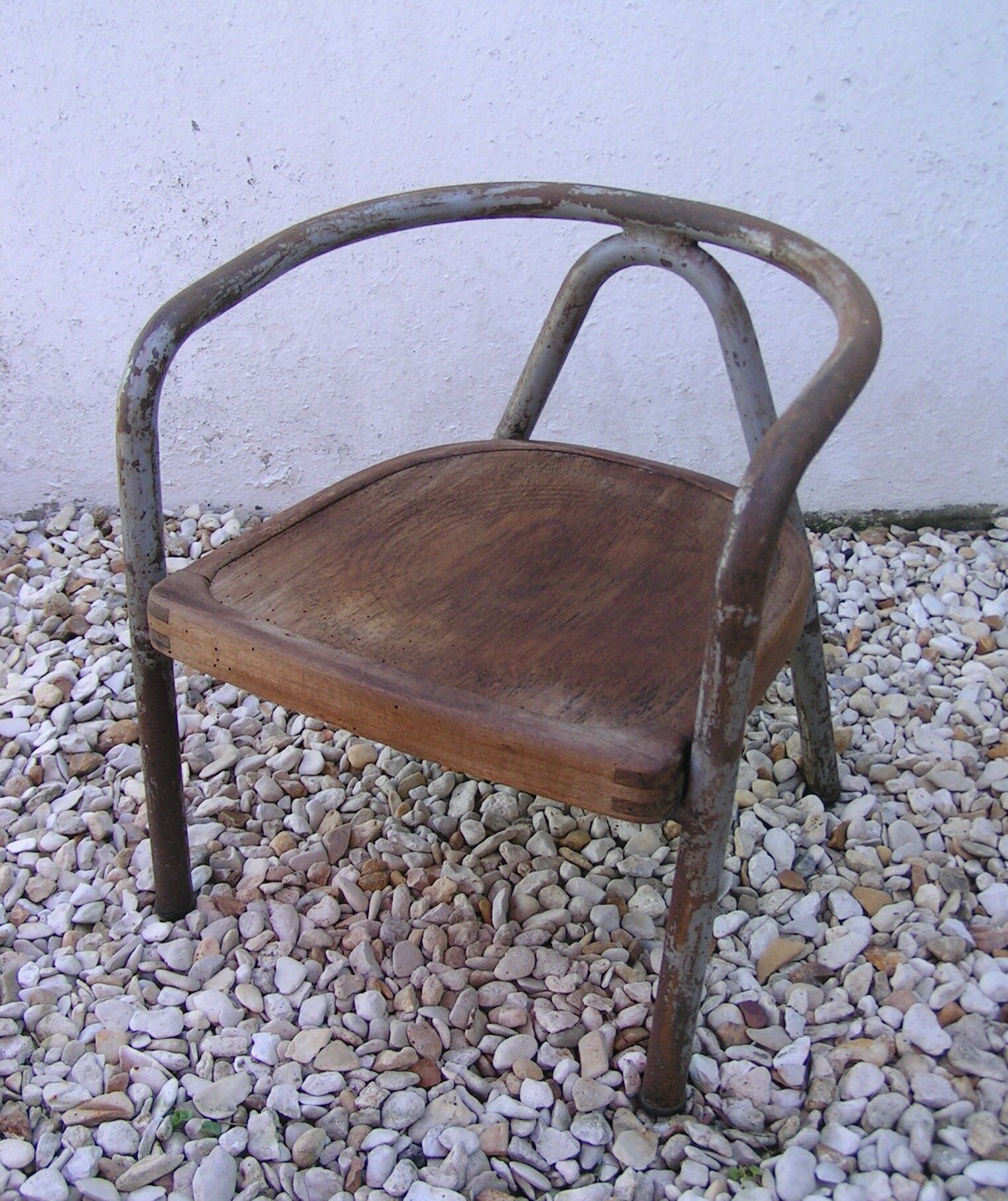 Wooden and metal child chair