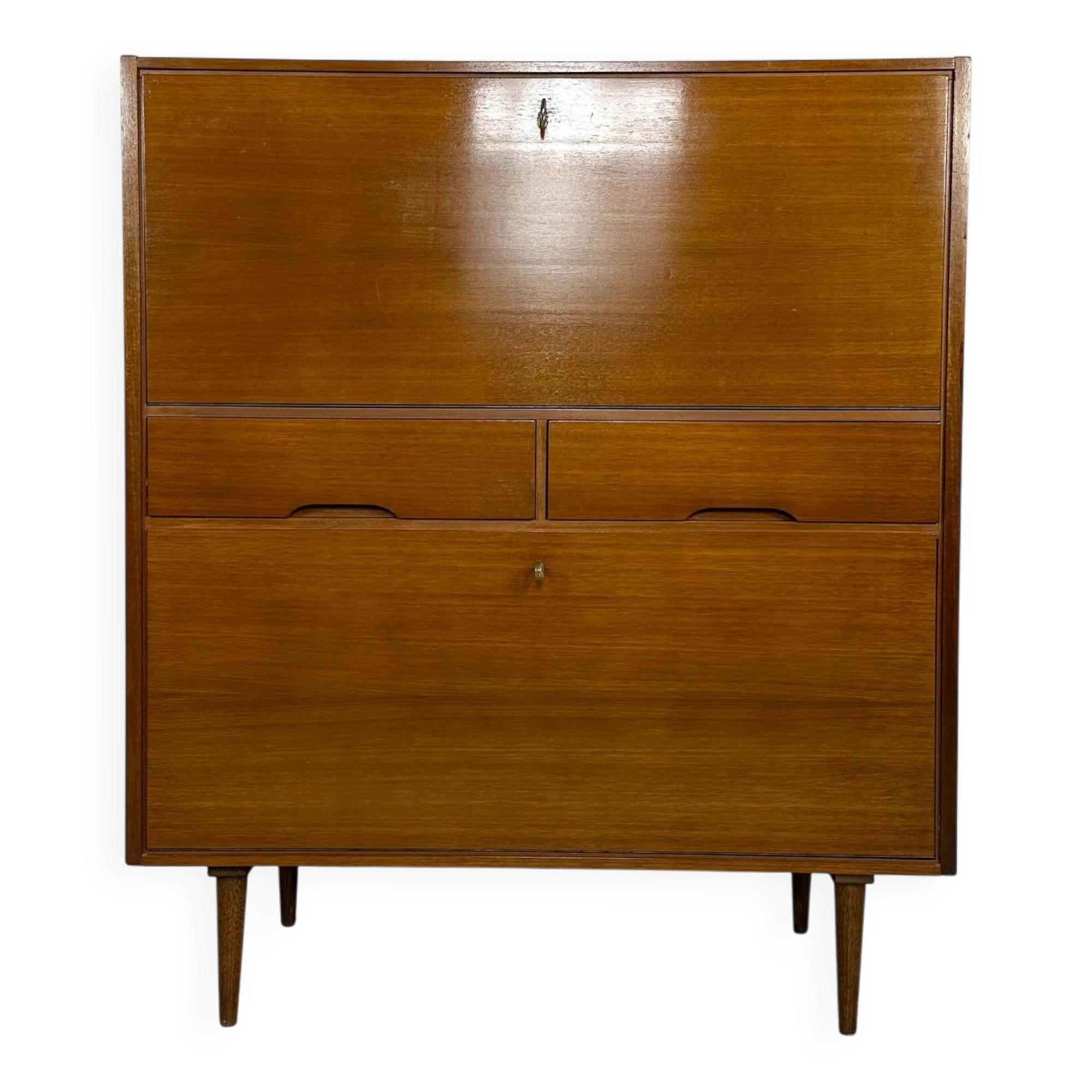 1960s Vintage Minimalistic Walnut Cabinet/Secretary