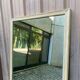 Authentic 19th-century brasserie mirror renovated in solid wood 180x85.