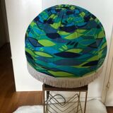 Day lamp for vintage blue and green fabric ceiling lamp