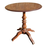 Antique mahogany and mahogany veneer pedestal table