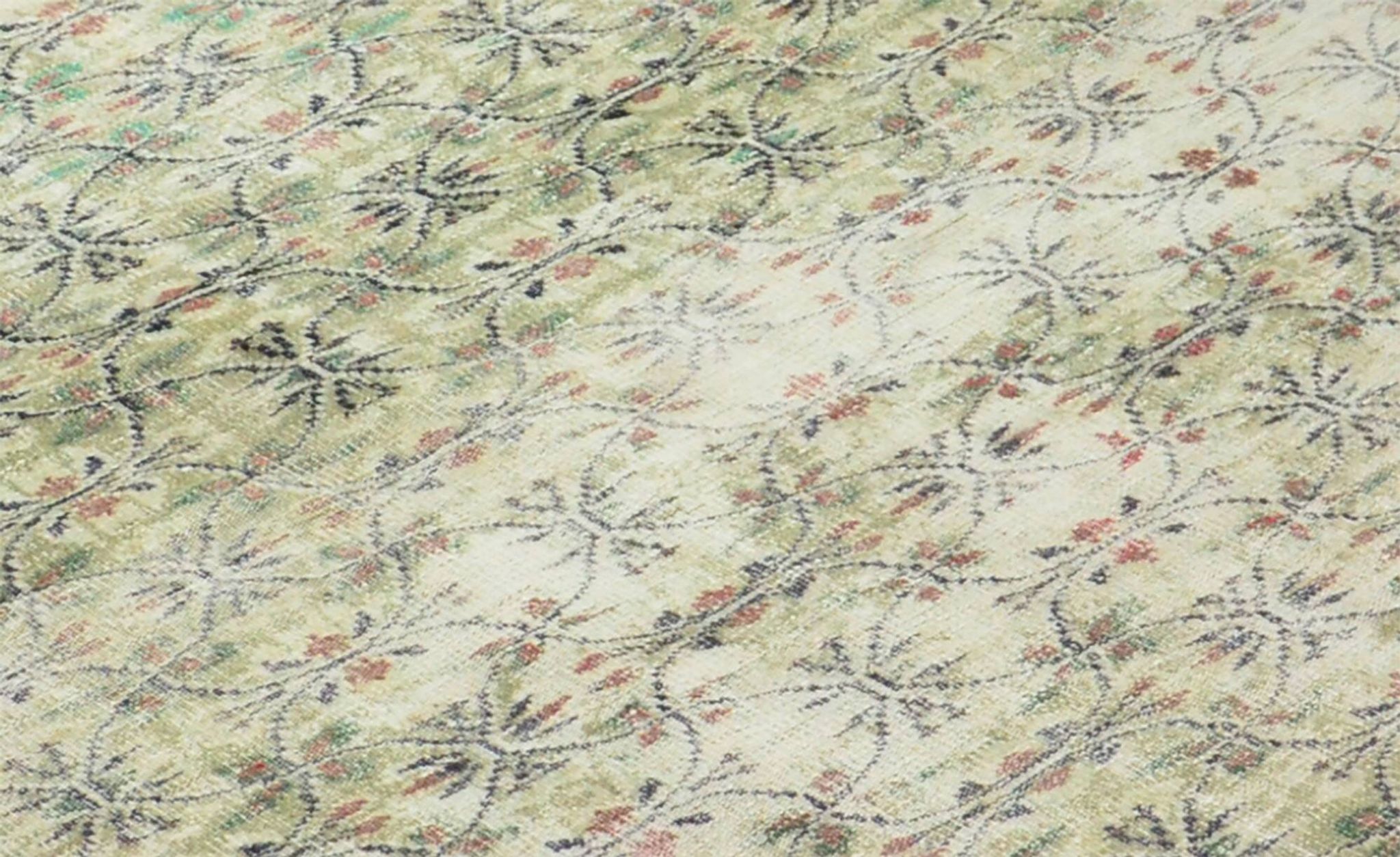 One-of-a-kind turkish handwoven vintage rug - rustic vintage charm 281x 173