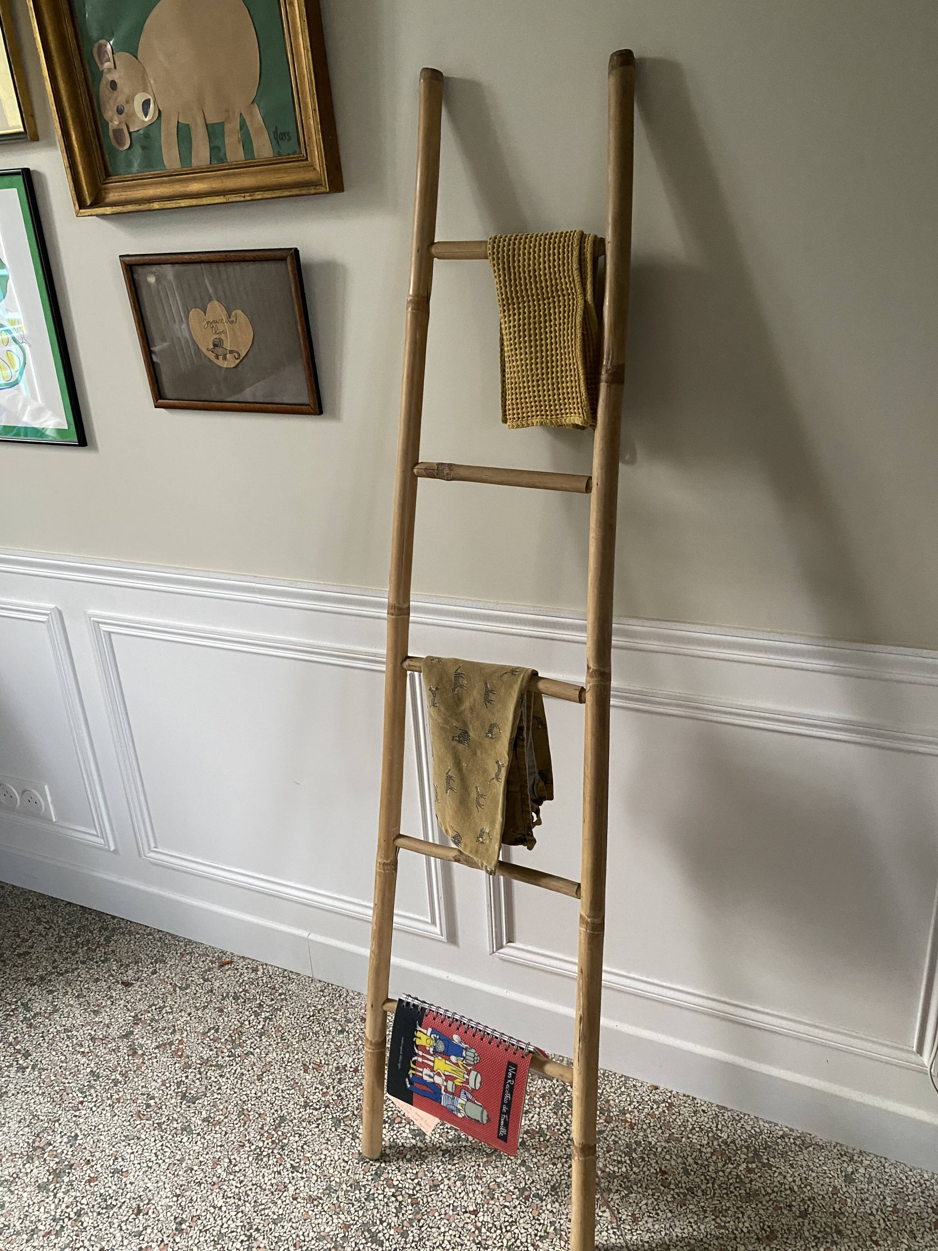 Decorative vintage bamboo ladder