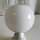 Art Deco style wall light in porcelain and opaline globe - 1930s/40s