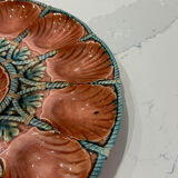 Sarreguemines earthenware oyster dish