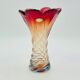 Labelled vintage italian twisted murano glass vase, 1960s