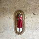 Vintage rattan mirror