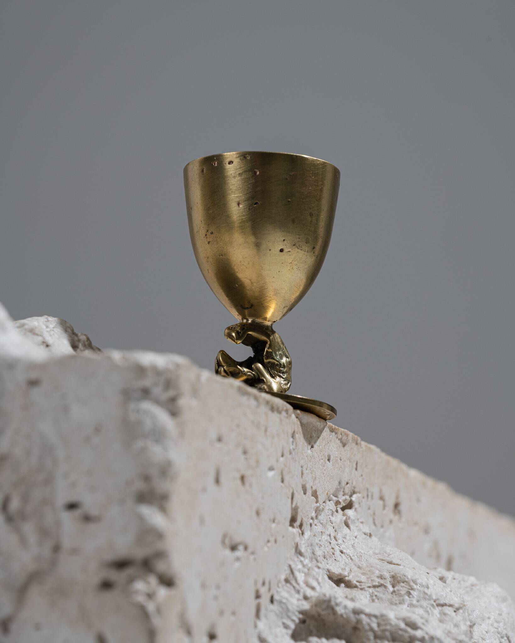 Cluster Grail No. 7 brass egg cup
