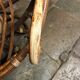 Swivel rattan armchair
