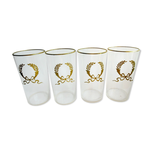 Set de 4 verres cristal