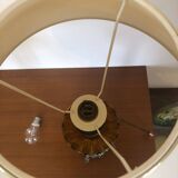 Electrified amber kerosene lamp
