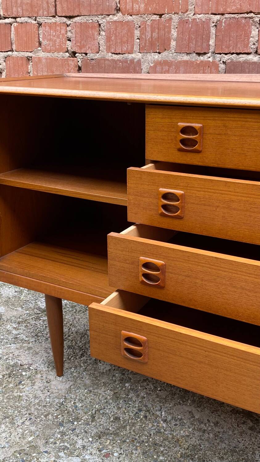 Scandinavian teak sideboard, 1960s