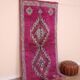 Purple vintage Moroccan Rug 116 x 234 cm, Berber Wool Rug Handmade, Old Rug