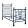 Simple old lacquered iron bed, Italy, 19th-20th century.