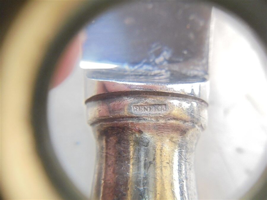 Series of 12 silver knives