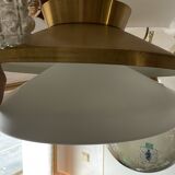 Brass and glass chandelier by Valasske Mezirici, 1970's