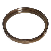Miroir rond Gilac en plexiglas fumé, 1960