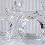 Set of 2 double candlesticks in Vannes crystal