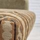 Années 1970, fauteuil danois, état d'origine, meuble velours, tissu de laine tissé, bois de teck.