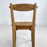 Oak Dining Chairs by Guillerme & Chambron