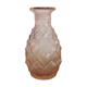 Vase en verre rose vintage