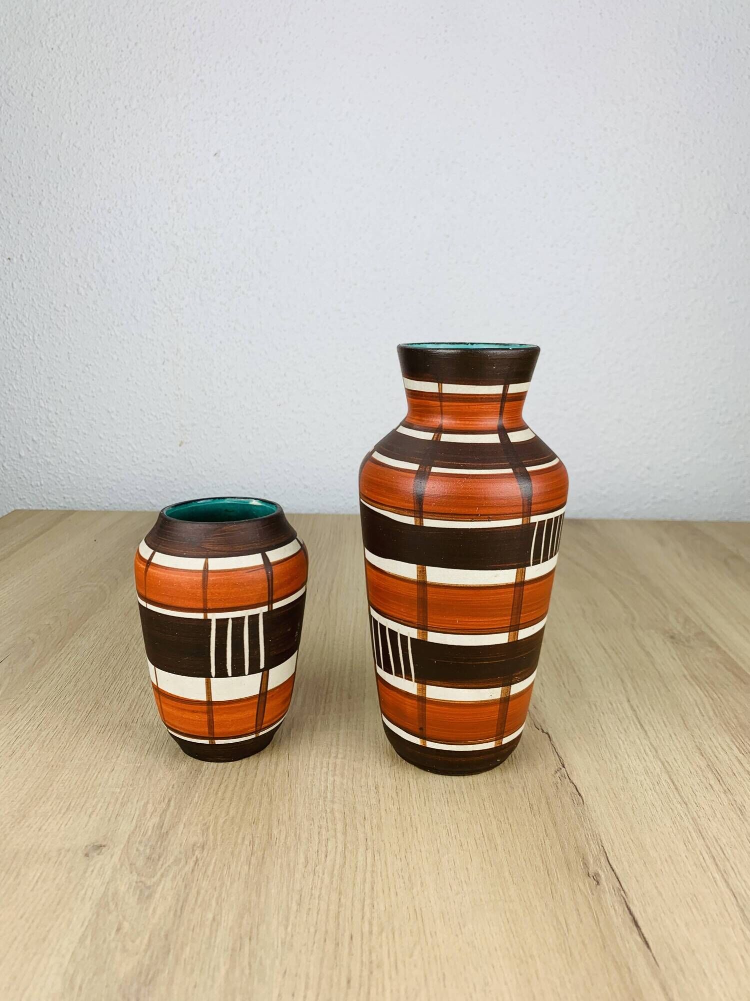Pair of vintage West Germany vases, ceramic