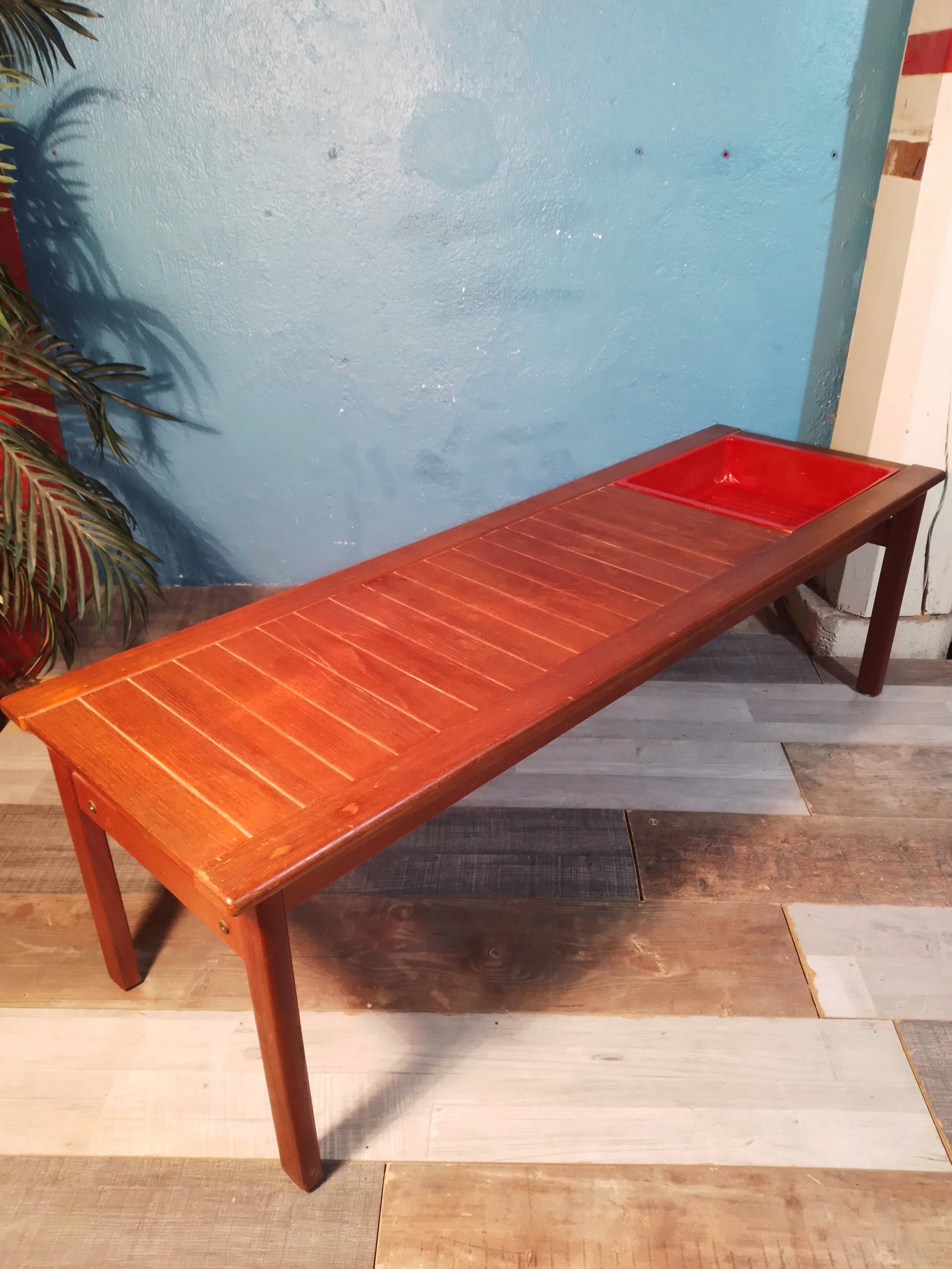 1960s coffee table with magazine holder