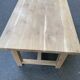 Farmhouse dining table extendable stripped in raw solid oak 180-270cm 1
