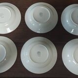 Villeroy & Boch Flora series of six soup plates