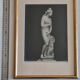 Old photograph of Venus in profile, Capitoline Museum, Rome, 1900, 26x39 cm.