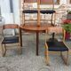 Sled chairs Baumann + table with extensions