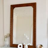 Carved wooden mirror 149x95cm