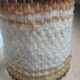 Wooden table lamp with wool lampshade